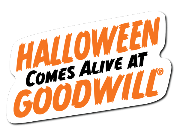 Halloween Comes Alive at Goodwill Logo Halloween Comes Alive at Goodwill Logo, orange and black.