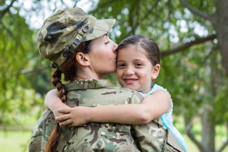 veteran and daughter